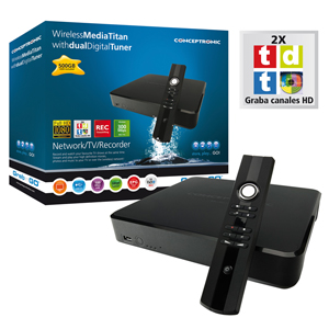 Conceptronic Media Player Titan 500gb Con Tdt  Cmt2dw500  Wifi